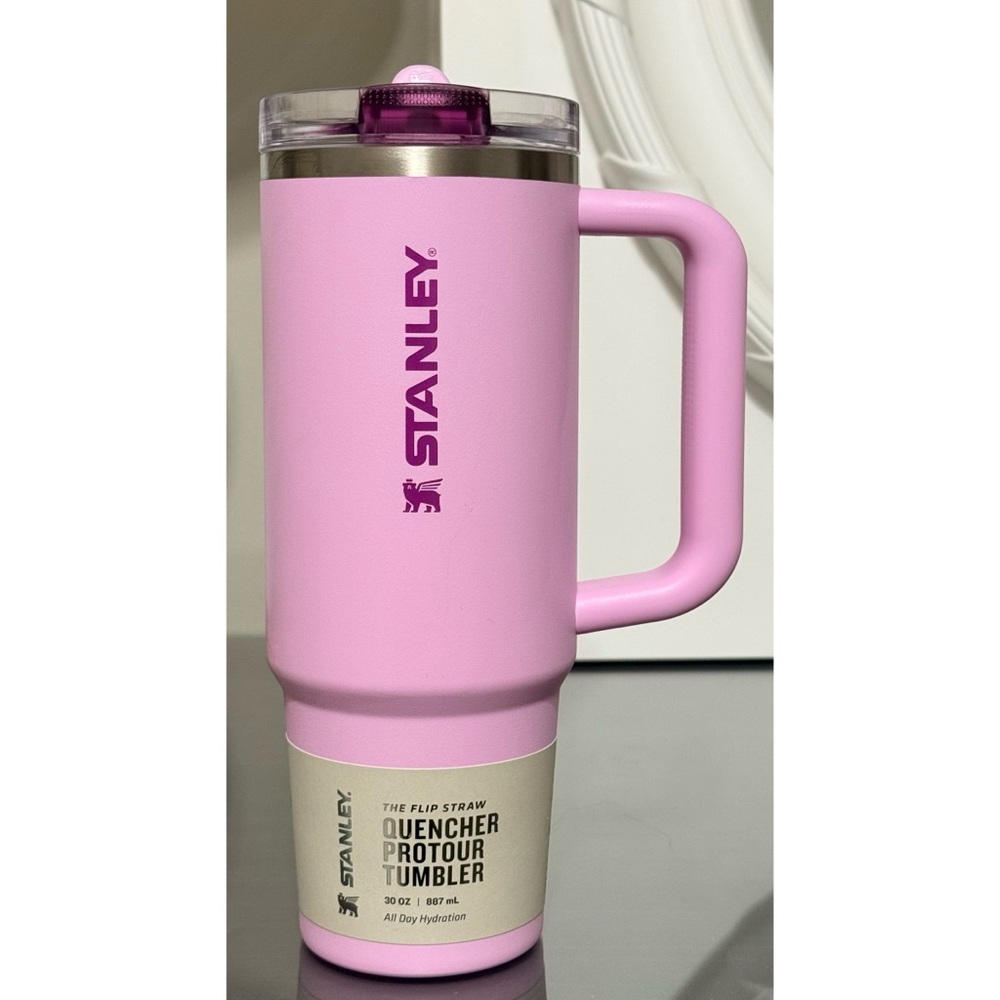 STANLEY QUENCHER PROTOUR 30OZ‎ FLIP STRAW TUMBLER, CHERRY BLOSSOM PINK